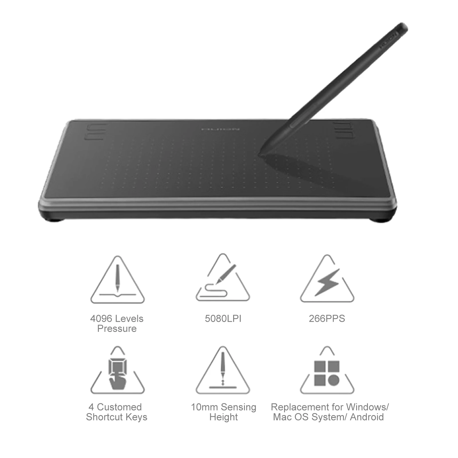 H430P 4.8*3 Inches Digital T-ablet Handwriting Graphic Drawing Signature Board Writing Kit Set with Digital Pen 4096 Levels