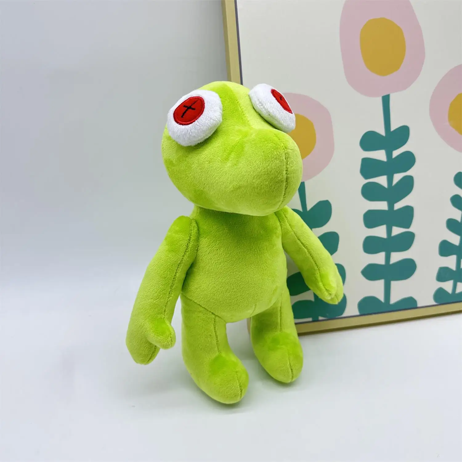 Little Runmo Creative Protruding Eyed Green Frog Small Monster Cartoon Anime Related Doll Gifts