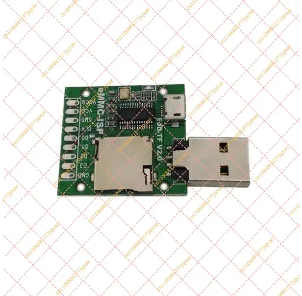 Mobile Phone eMMC Chip Unlock & Flashing Tool (AU6438BS) | ISP Flying Line Test Fixture for Word Library Repair