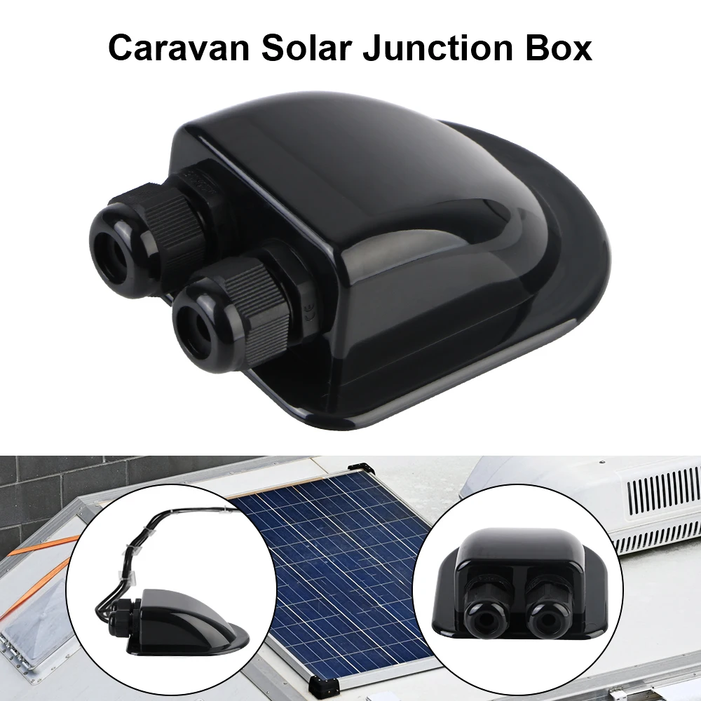 RV Yacht Caravan Accessories Cable Connector Holder Cable Entry Gland Box Caravan Solar Car Junction Box Roof Wire Entry