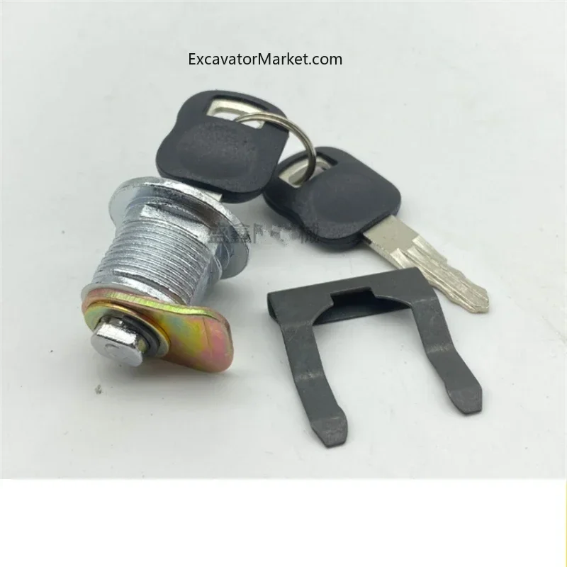 Side Door Lock Cylinder, Cover Lock Cylinder, Acessórios de escavadeira para CATERPILLAR CAT E307 306 320 324 329 330 336