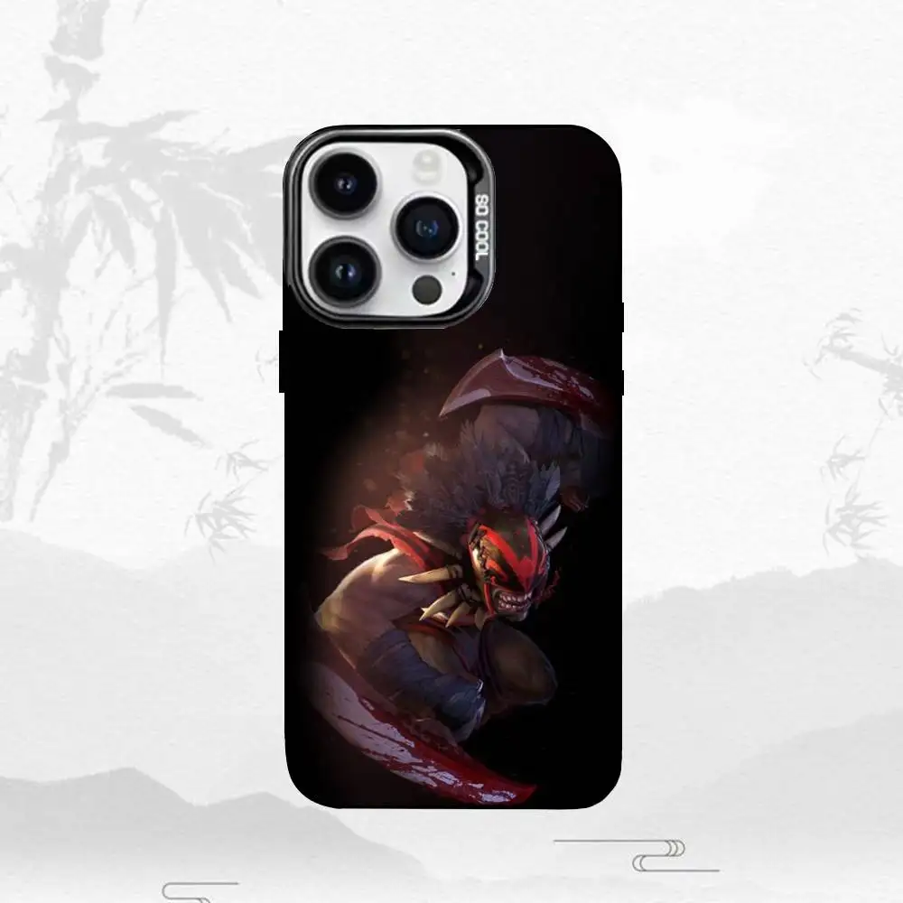حافظة هاتف رائعة D-Dota 2 لهاتف iPhone17,16,15,14,13,12,11 Plus، Pro Max غطاء أسود غير لامع مقاوم للصدمات #6