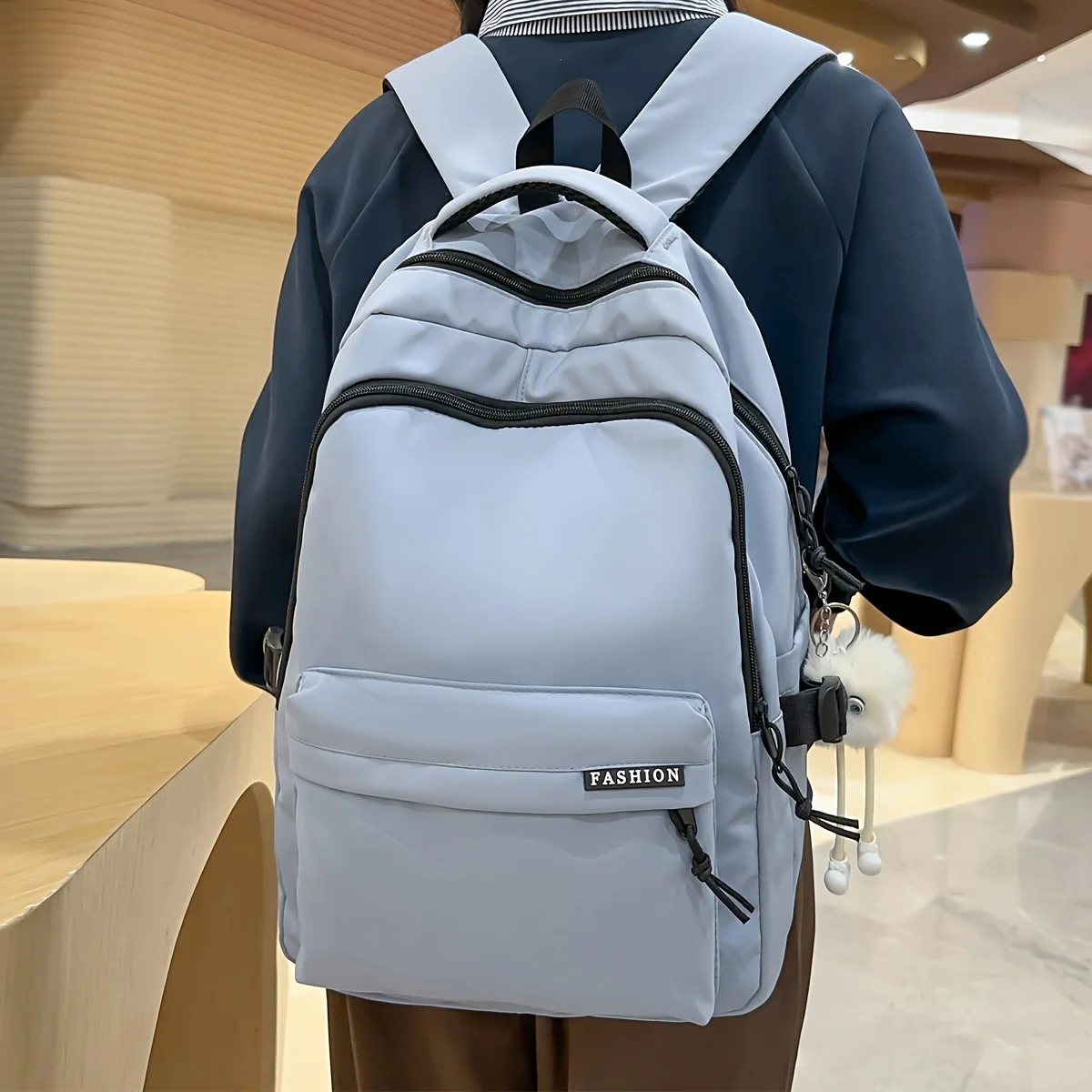 Casual backpack new large capacity multi-color k-style ins style work clothing backpack japanese style fashion versatile multi-compartment student