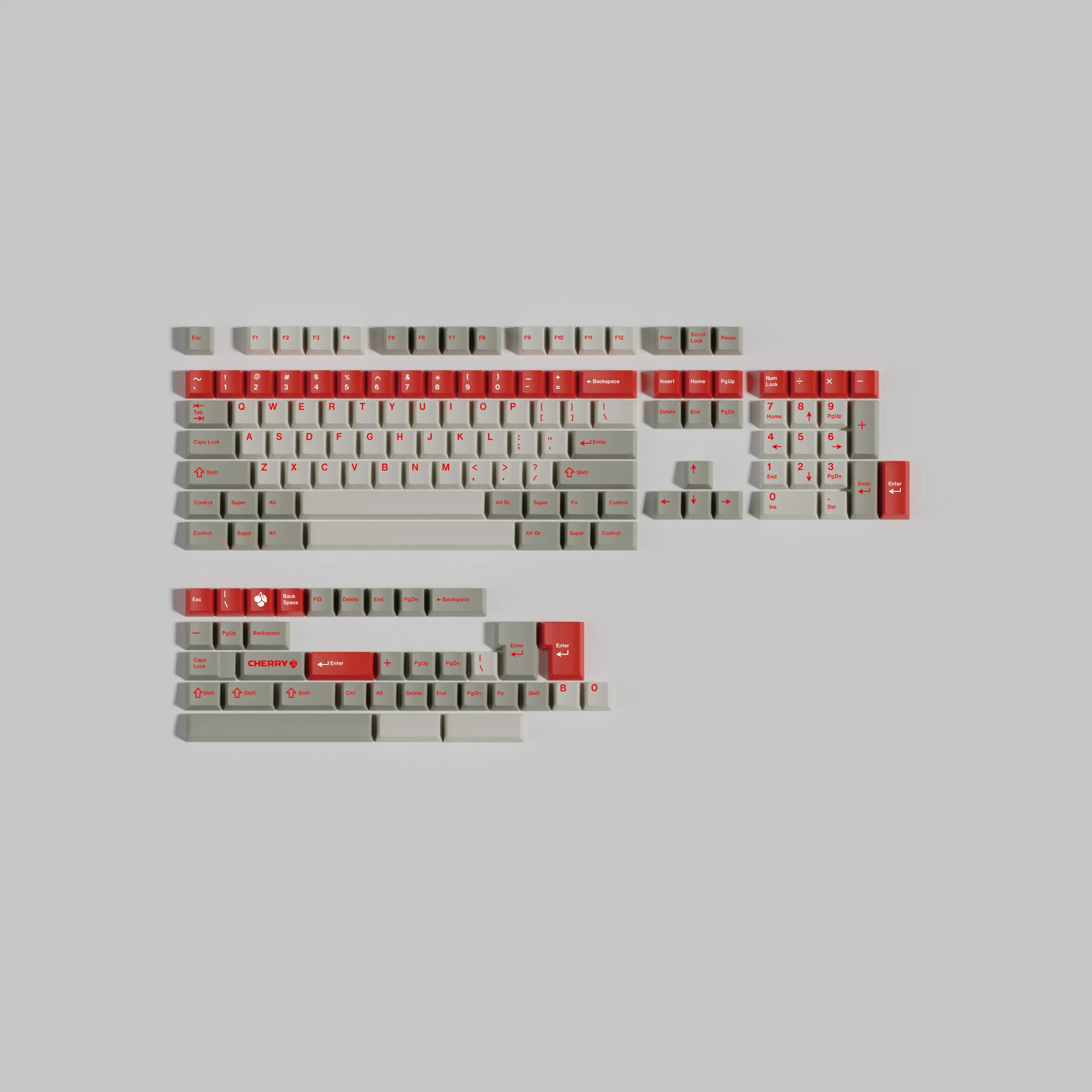 

GMK Red Original Height PBT Sublimation Keycaps