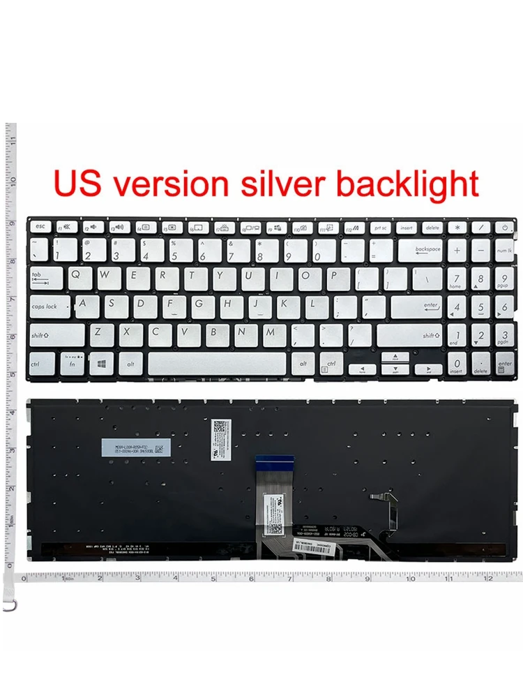 Podświetlana NOWA klawiatura do laptopa ASUS vivobook 15s X531 X531F X531FA X532FL X532E X532FA X532FL S5500 S5500F S532F S532FL — 2