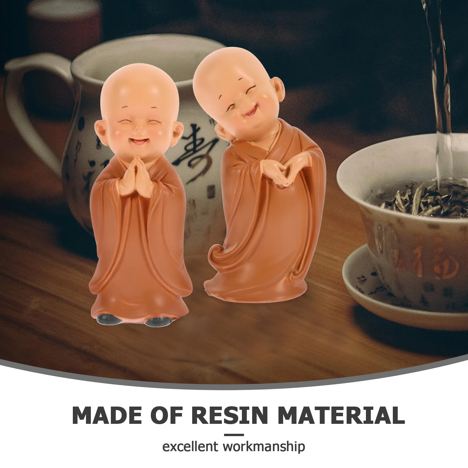 

3pcs Mini Small Statue Desktop Microlandscape Decor Decor For Home Tea Table Microlandscape Craft Decoration