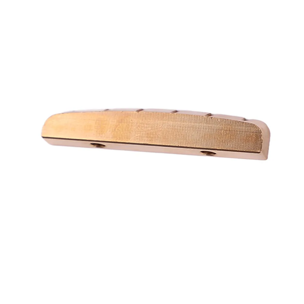 Professional Brass Material Brass Nut 43mm Size Pre Slotted Guitar Nut 6 String Electric Guitar Brass Nut Electric Guitar