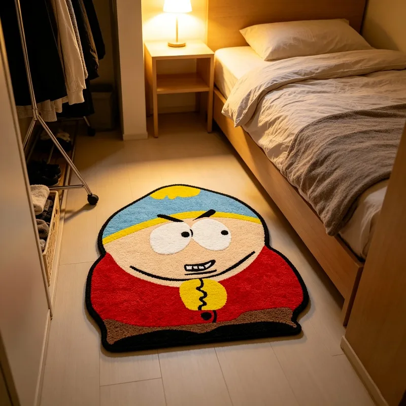 Irregular Cute Cartoon Character Rug Fun Creative Home Decor for Living Room Carpet Bedroom Bedside Soft Comfortable Floor Mat