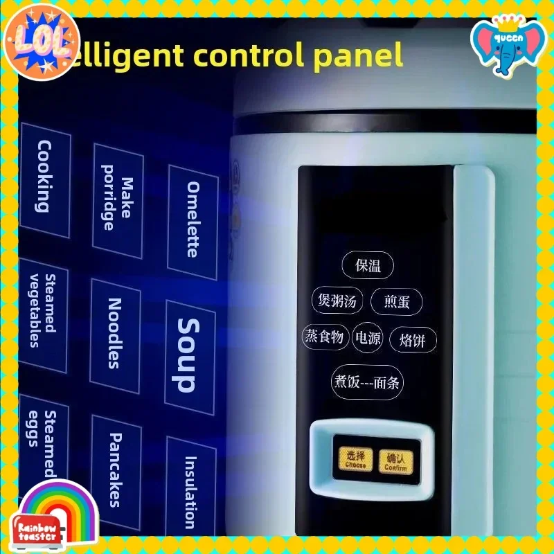 

Надежная многофункциональная электрическая рисоварка 2L для автомобиля и дома, 24В для грузовиков, 12В для легковых автомобилей, умная, большая емкость