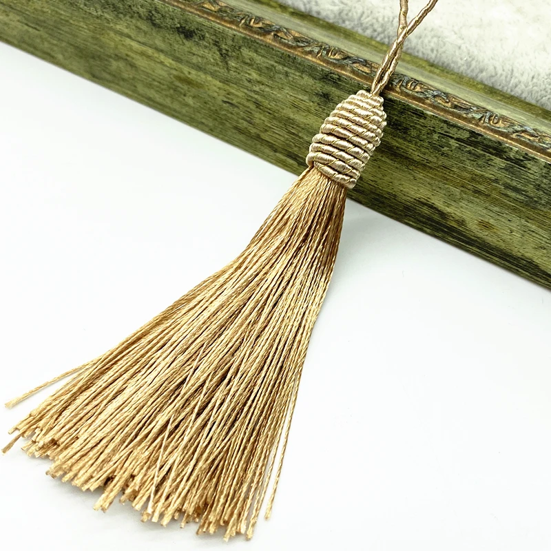 6pcs/lot 15cm Hanging Rope Silk Tassels Fringe Sewing Bang Tassel Trim Key Tassels for DIY Embellish Curtain Access #RoLi