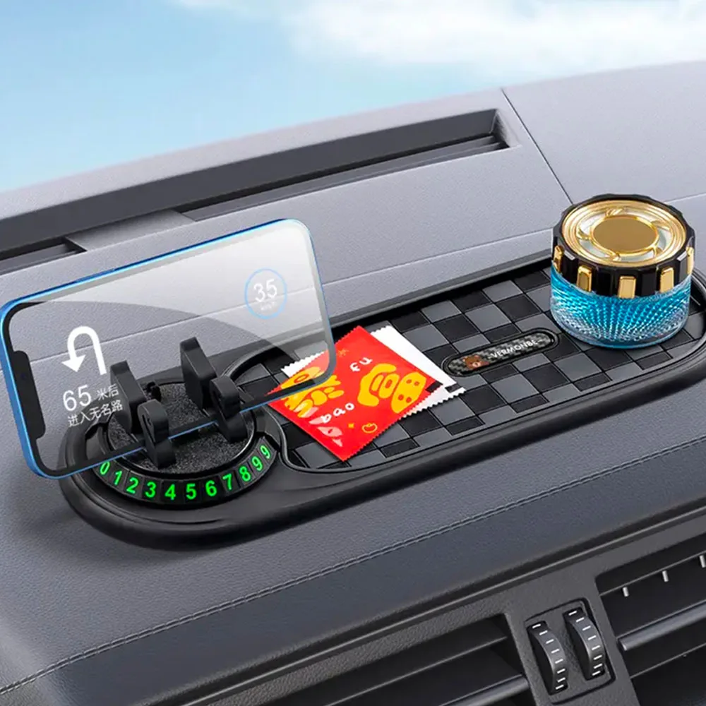 Car Anti‑Slip Mat Phone Holder Hidden Parking Number Plate Fit for Dongfeng M-Hero 917 MHERO 1 2023 - 2026 Interior