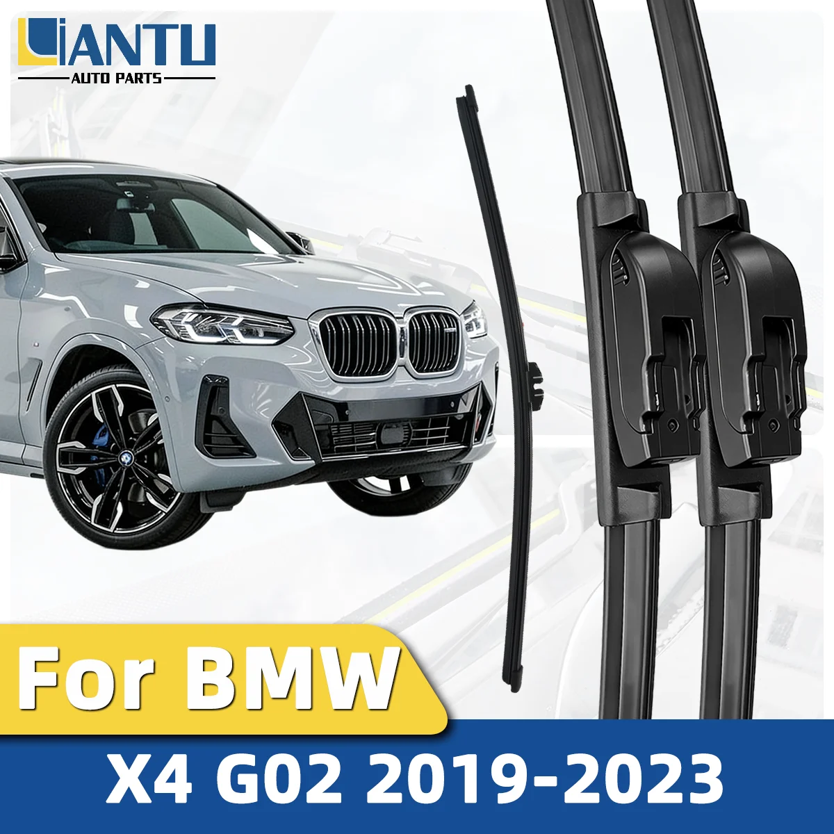 

1/3PCS Front And Rear Wiper Kit For BMW X4 G02 2019-2023 Windshield Wiper Silent Wiper Automotive Accessories 2022 2021 2019