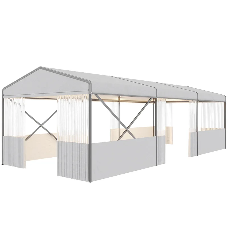 

Catering external pendulum telescopic canopy outdoor rainproof aluminum alloy sliding canopy commercial mobile tent room