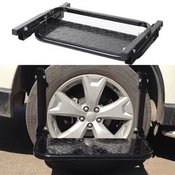 Universal Adjustable Tire Step For Pickup Suv Big Truck Tire Mounted Auto Step Dually Sturdy Climber Step Max 15.6