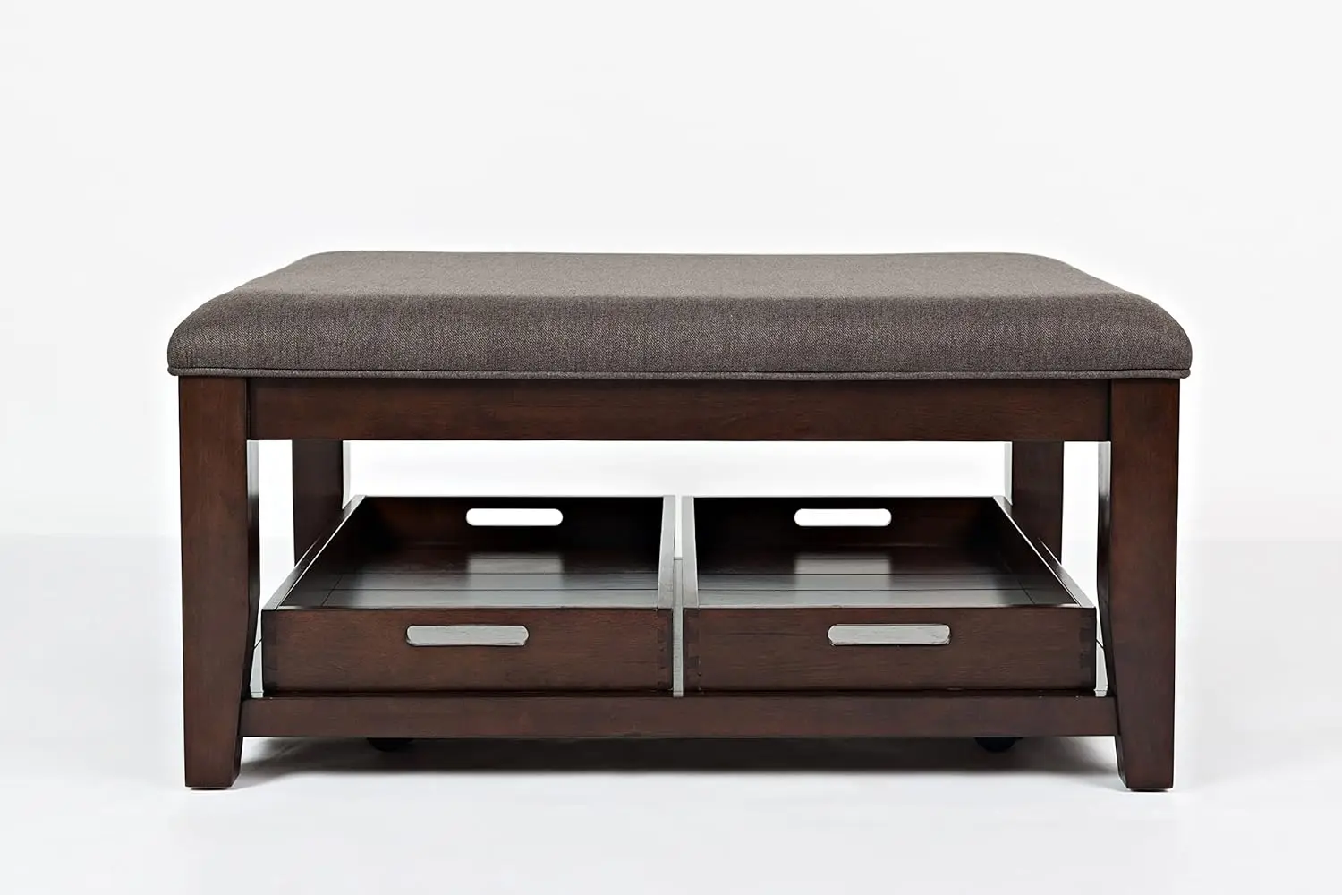 

Twin Cities Charcoal Upholstered Ottoman Coffee Table With Storage