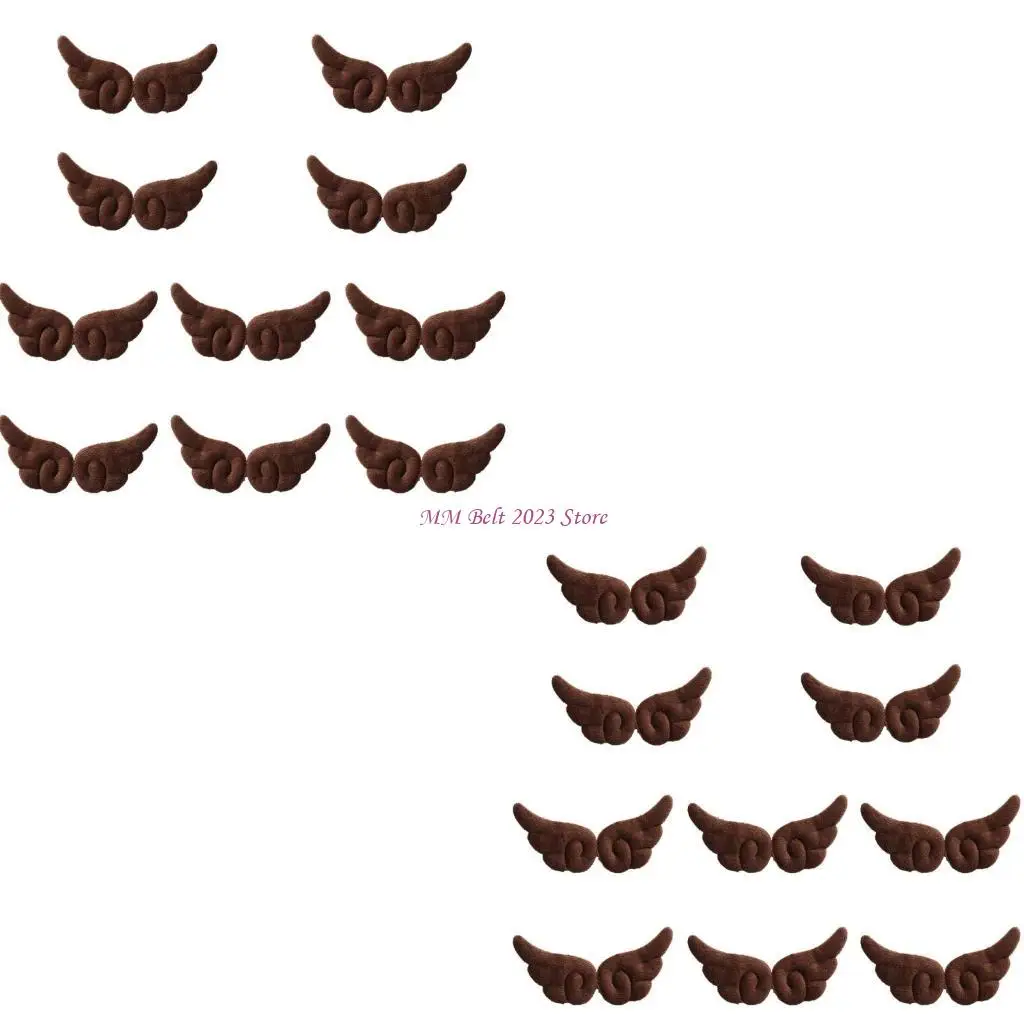 

49ME, 10 пар, заколки для волос с черными крыльями ангела, заколки из сплава, украшения для волос, аксессуары для волос с для