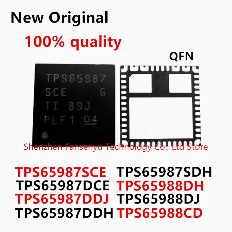 

(1piece)100% New TPS65987SCE TPS65987SDH TPS65987DCE TPS65988DH TPS65988DJ TPS65987DDH TPS65987DDJ TPS65988CD QFN Chipset