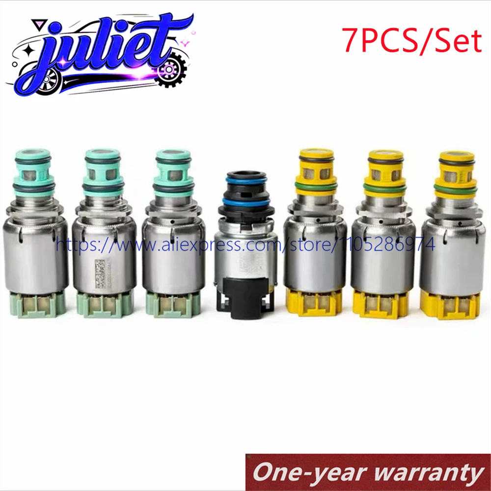 

New 6T45E 6T40E 6T45 6T40 Transmission Shift Solenoid Valve 7PCS For Chevrolet Cruze Epica Lacetti Astra For Buick LaCrosse
