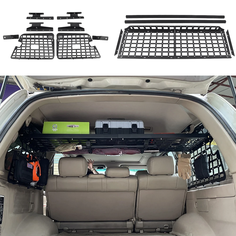 

CGZ Molle Panels Rear Trunk Shelf Storage Debris Racks Cargo Organizers for Toyota Land Cruiser J100 / Lexus LX470 1998-2007