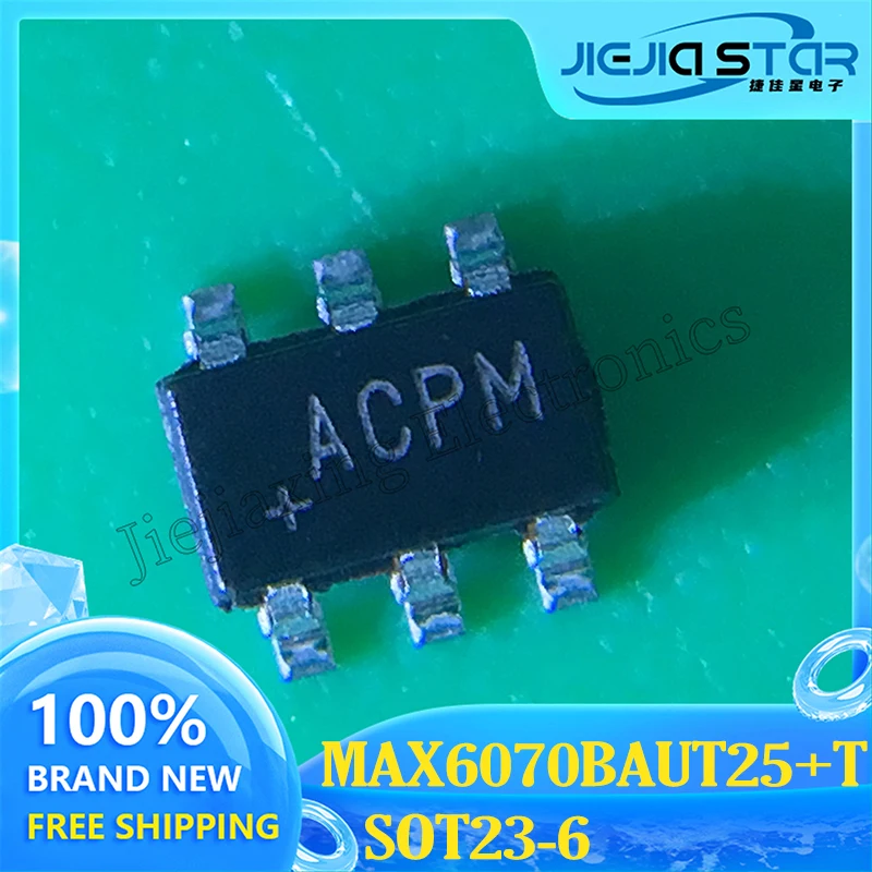 MAX6070BAUT25 parts mark ACPM SOT-23-6 low noise high precision voltage reference chip IC brand new original electronics IC