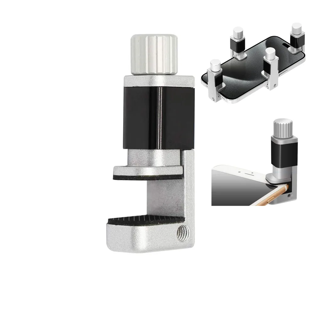 Conjunto de 4 peças de braçadeira de reparo de telefone ajustável para smartphones, tablets, laptops e ipads-ferramentas de fixação de tela de telefone