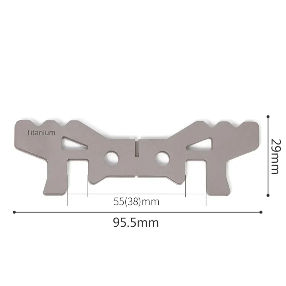 Zewnętrzny stojak na kuchenkę na alkohol Tytanowy ultralekki stojak krzyżowy Kuchenka kempingowa na zewnątrz Stojak krzyżowy Podstawa palnika Naczynia kuchenne piknikowe