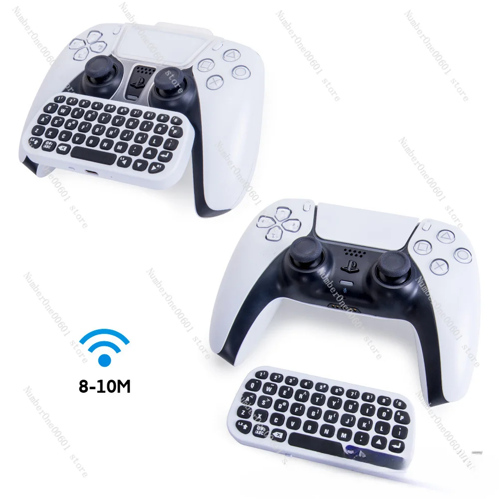 Joystick Bluetooth Wireless Keyboard for Ps5 Bluetooth External Keyboard with Clip P5 Joystick Can Chat Voice Keyboard