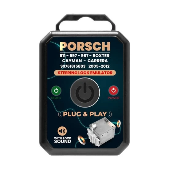 Steering Lock Emulator Simulator for Porsche 911, 997, 987 Boxster, Cayman, Carrera 2005-2012