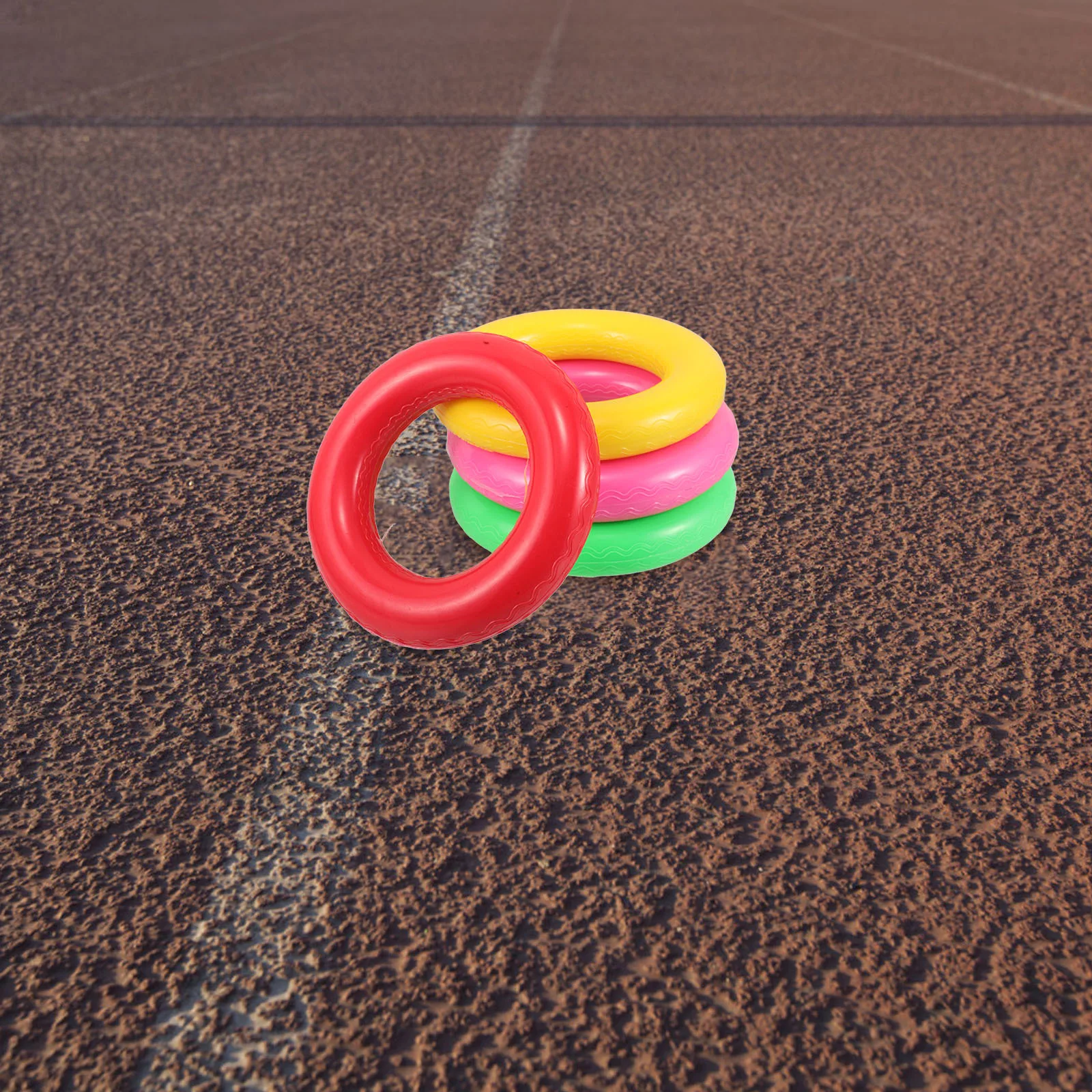 4 قطعة حلقات مرحل للأطفال مضادة للانزلاق آمنة وممتعة نشاط رياضي يعزز التنسيق الجماعي والتدريب المدرسي وألعاب الحفلات الكرنفالية #5