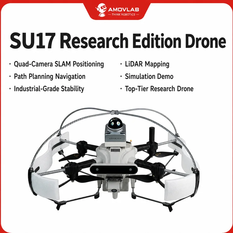 AMOV SU17 Open Source UAV Drone Platform Industrial Research Development Kit with Visual Positioning System