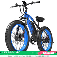 EU US Stock 2000W Dual Lankeleisi MG740 PLUS Electric Mountain Bike for Adults 48v 20ah Battery Ebike 26Inch Fat Tire Bicycle