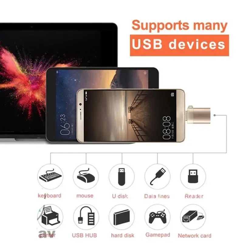 Adaptador Micro USB tipo c OTG, convertidor de datos de carga USB 3,1, USB-C 3,0, para Samsung S8, S9, Note 8, Huawei, Sony One Plus