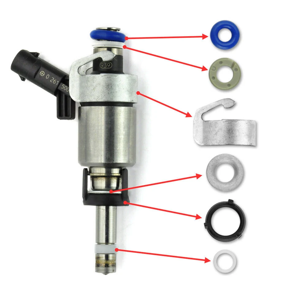 Engine Repair Injector Seal Kit O-ring Gasket As Shown In The Picture Non-deformation Replacement Installation