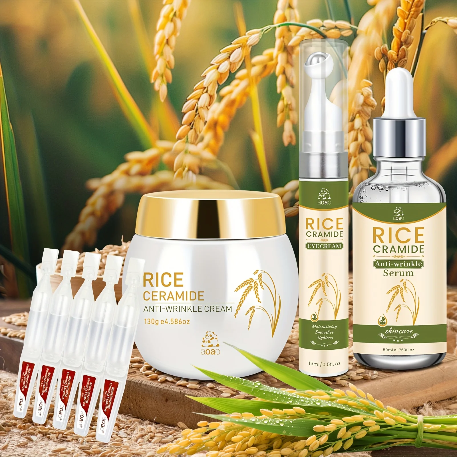 23pc Anti-Wrinkle Skincare Gift Set With Vitamin E, Collagen, And Hyaluronic Acid For Deep Hydration, Nourishment, And Refined Skin. Suitable For All Skin Types Anti-wrinkle Skincare Make Skin Younger Looking.