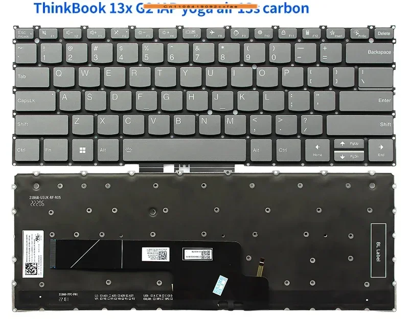 

CHJ For Lenovo ThinkBook 13x G2 IAP yoga air 13s carbon laptop keyboard