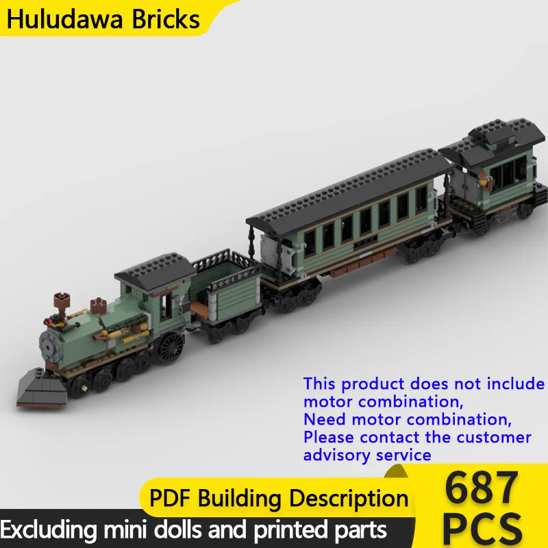 

Popular Game Model MOC Building Bricks Railway Transportation Train Modular Technology Gifts Holiday Assemble Children Toys Suit