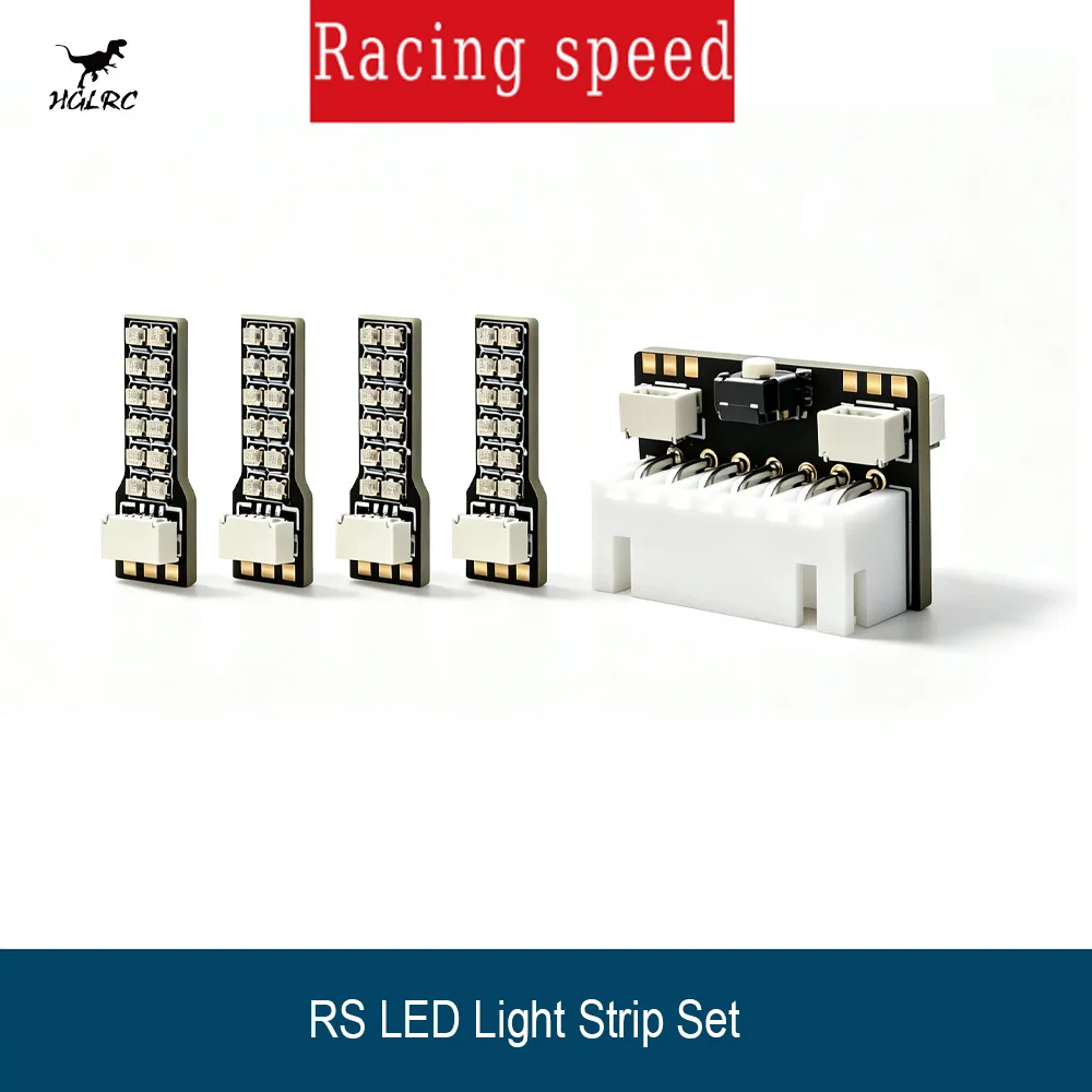 HGLRC RS LED Light Strip 6 Colors One-Key Switch 5 Brightness 4 Modes Plug for FPV Drone Quadcopter Parts