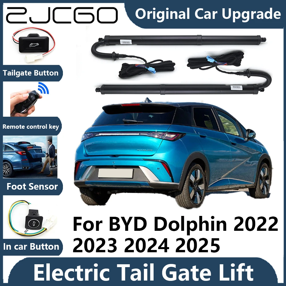 

ZJCGO For BYD Dolphin 2022~2025 Automatic Tailgate Electric Tail Gate Lift Prop Support Vehicle Power Rear Door Liftgate Strut