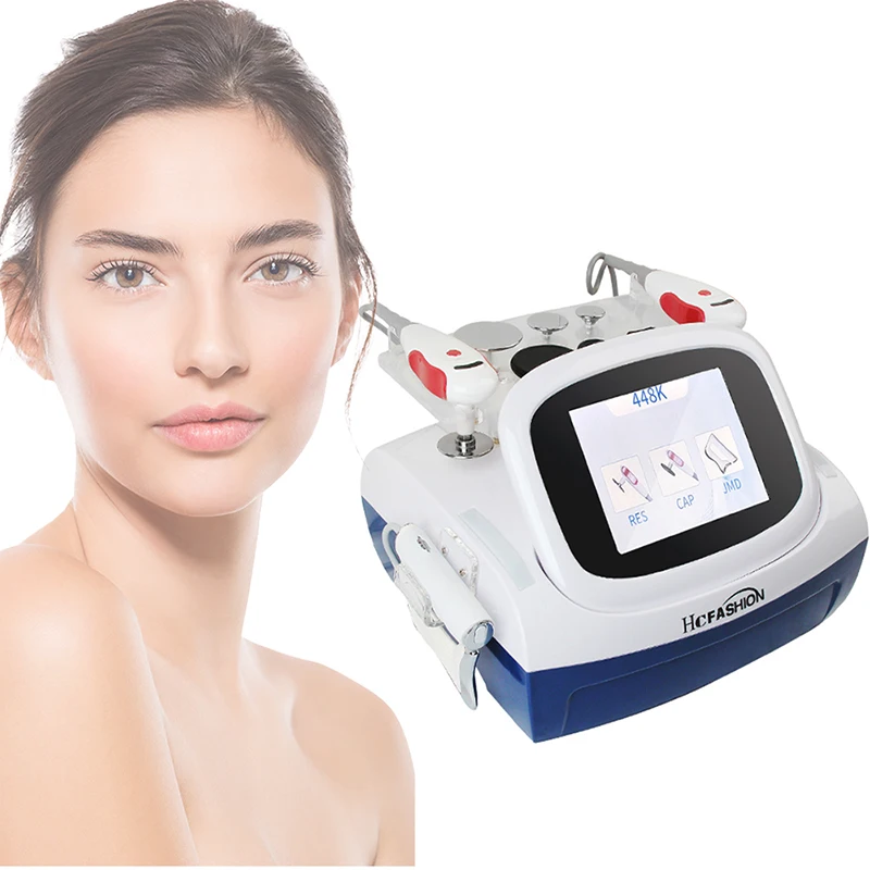 

Portable 448KHZ RF Tecar Therapy RET CET Diathermy Body Sliming Machine Pain Relief Skin Tightening Loss Fat INDIBA Deep Care