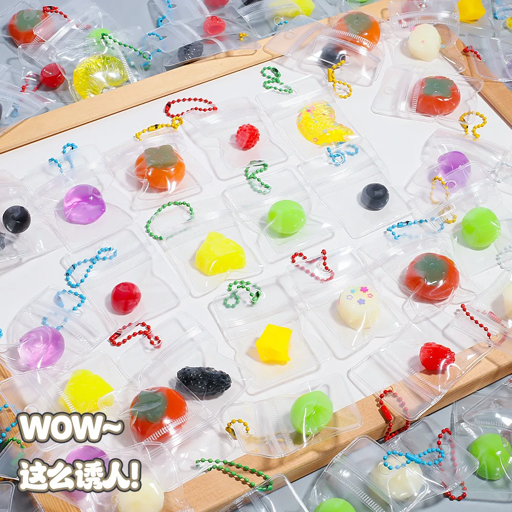 Simuliertes Kiwi-Frucht-Quetschspielzeug, Kleine Schreibtisch-Dekoration, Weiches Gel-Quetschspielzeug, Realistisches Kiwi-Fidget-Toy zur Stresslinderung – Detail 1