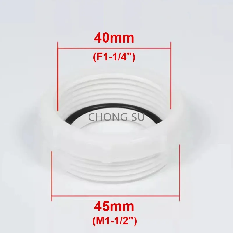 

Адаптер 40x45 мм, пластиковый соединитель для водосточной трубы, адаптер для слива кухонной раковины, фитинги для слива раковины, швабра для бассейна, соединитель с резьбой