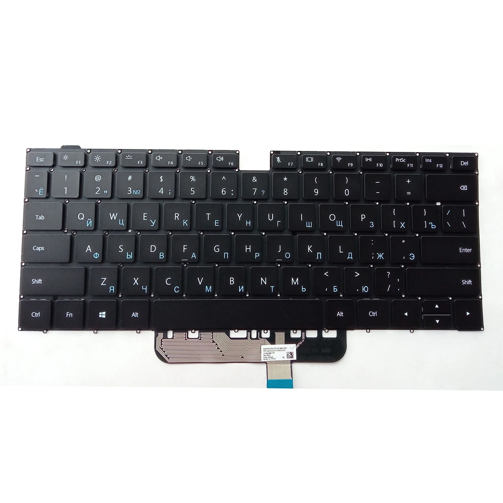 New For HuaWei MagicBook Pro HBL-W19 HBL-W29 HLY-W19R HLY-W29R HLY-W29RP Keyboard Backlit RU