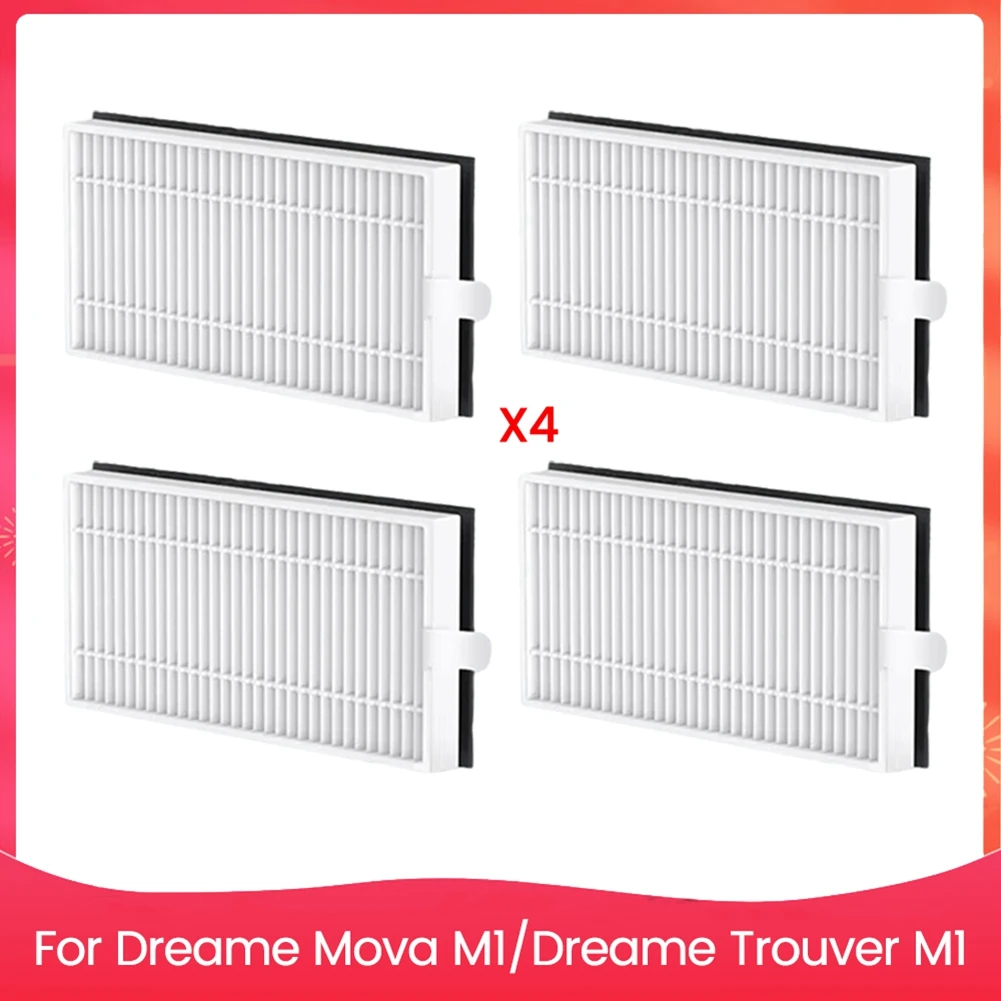 Promotie! 4 Stuks Filter Voor Dreame Mova M1/Dreame Trouver M1 Accessoires Kit Efficiënte Huishoudelijke Reiniging Accessoires 4 Stuks