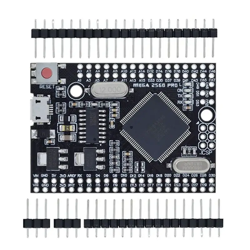 A13E-For MEGA 2560 PRO Embed CH340G/ATMEGA2560-16AU Chip With Male Pinheaders Compatible For Arduino Mega2560 DIY