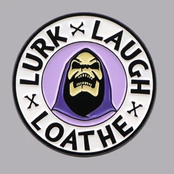 Movie Purple Skeleton Enamel Pin Horror Brooch Pines Lapel Pins Metal Badge Clothing Accessories Punk Jewelry Friends Gifts