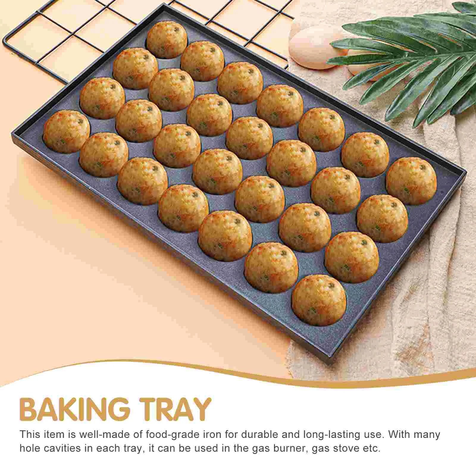 Tools Snail Pan Fish Balls Baking Tray Accessory Quail Egg Black Non-stick Snails