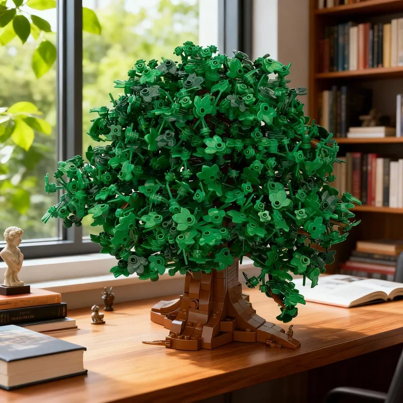 1593 Piezas MOC, Árbol Deciduo, Laubbaum, El Señor de los Anillos, Bloques de Construcción de Modelos, Regalos Festivos, Juguete de Construcción, Idea Creativa