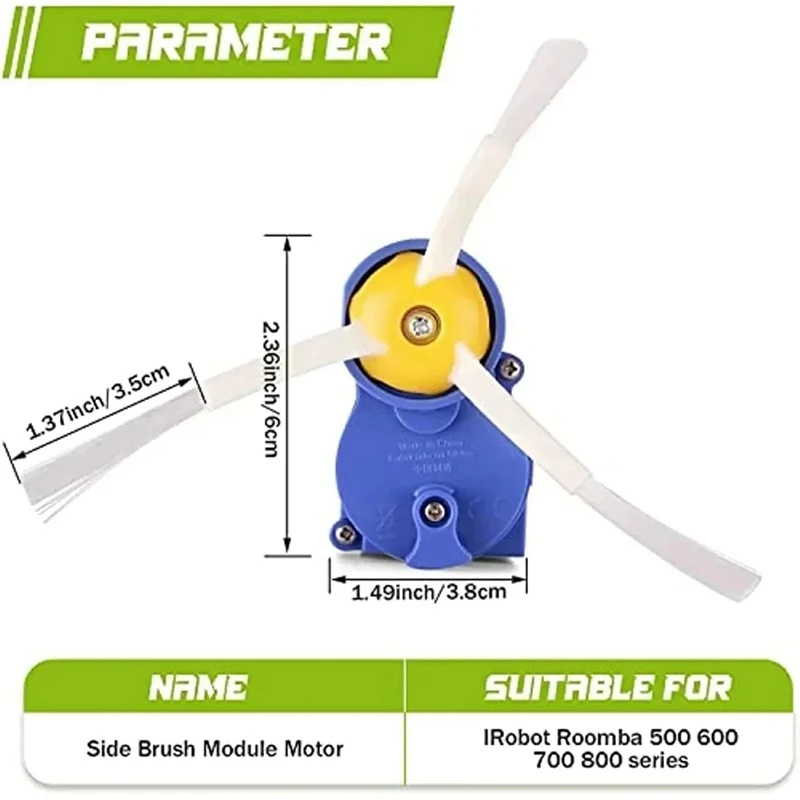 Side Brush Motor Module For Irobot Roomba 500 600 700 800 900 I3 I7 E5 E6 E7 J7 Serie Robot Vacuum Cleaner Accessories