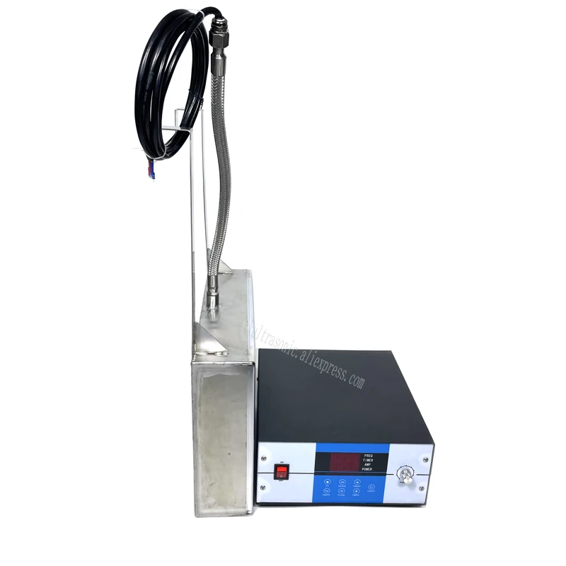 2.4KW 40khz Plastic Product Ultrasonic Cleaning Tank Underwater Sensor Vibration Wave Washing Equipment