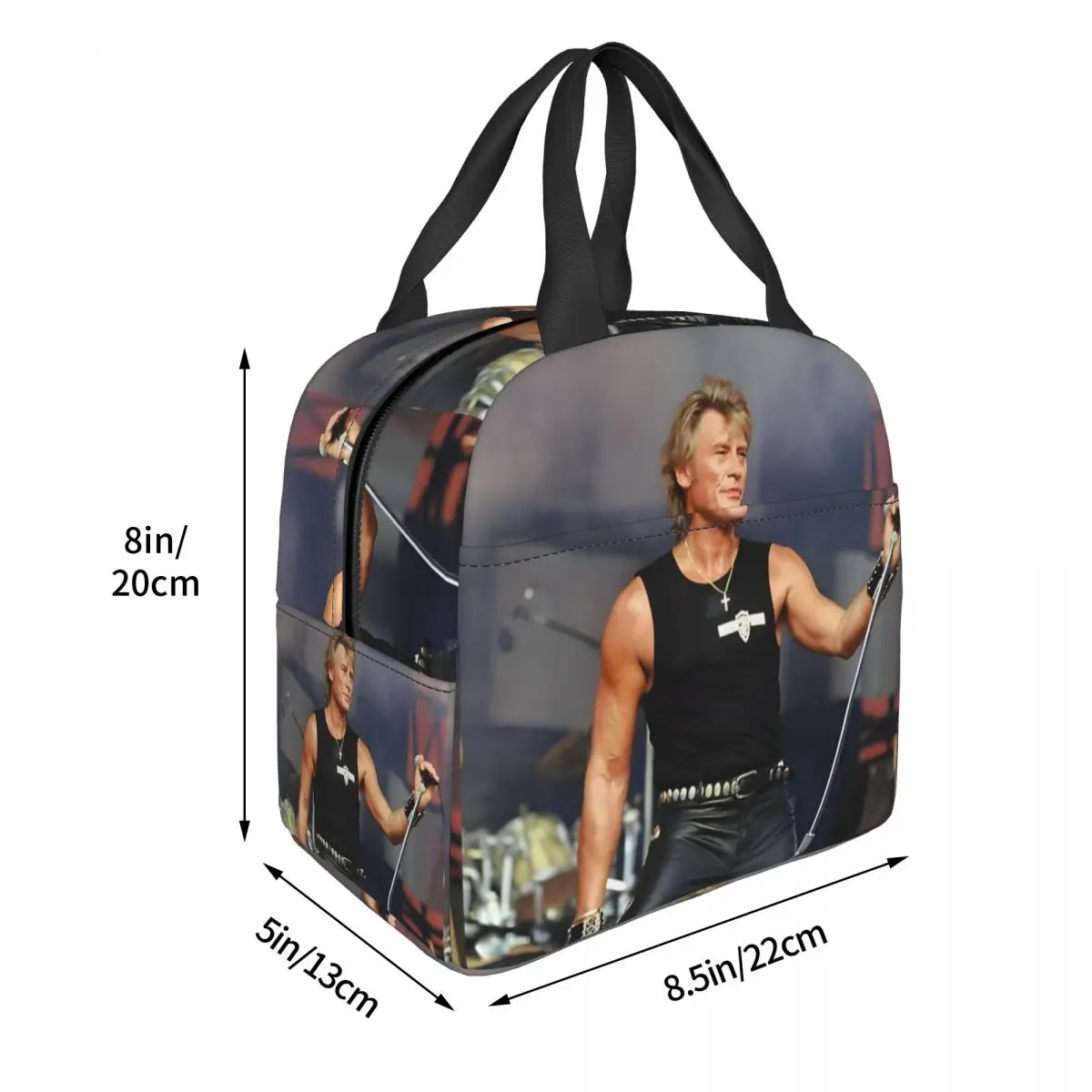 Zipper Closure Girl Kid Johnny Hallyday Picnic Storage Accessories Johnny Hallyday So Hot Office Lunch Food Box